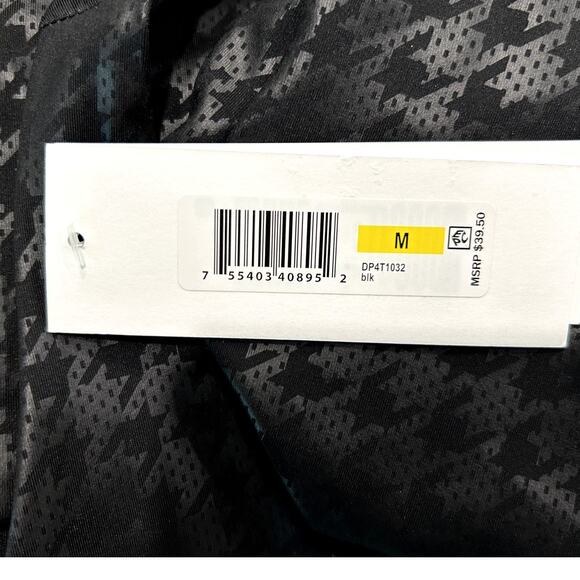 DKNY Women's Cropped Racerback Tank Black Size Medium New - Picture 9 of 9